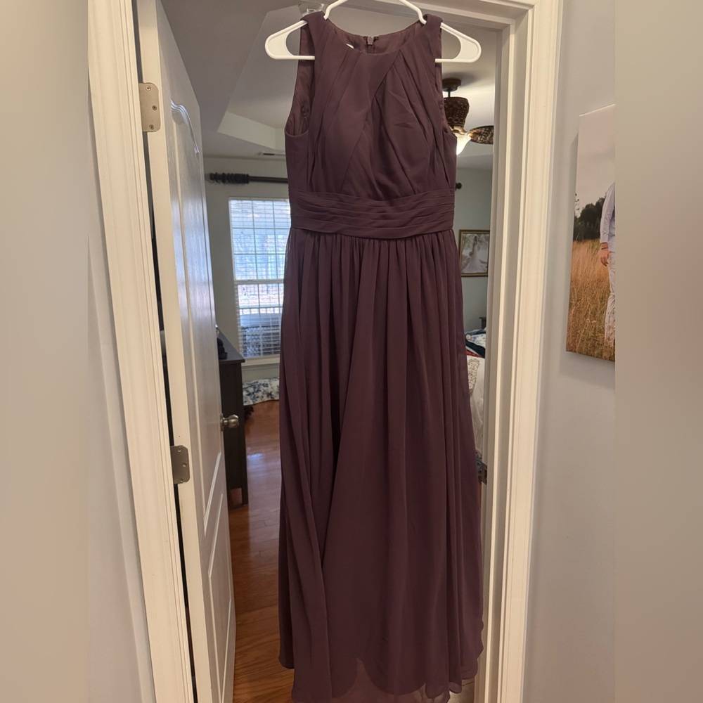 Azazie Plum Maxi Dress